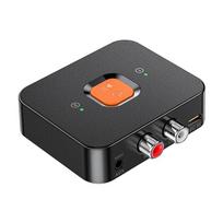Bluetooth 6.0 garso imtuvas 3,5 mm AUX RCA USB stereo HIFI muzikos belaidis adapteris su mikrofonu, palaikantis 2 telefonus, skirtas automobilio komplektui, garsiakalbiui, stiprintuvui