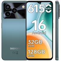 DOOGEE Note56 Pro Android 16 Atrakintas telefonas, 32GB+128GB/TF 2TB Išmanusis telefonas, Aštuonių branduolių 6.56  HD+ 90Hz Mobilusis 6150mAh, 13MP+8MP Kamera, Dvi SIM kortelės/GPS/NFC žalia