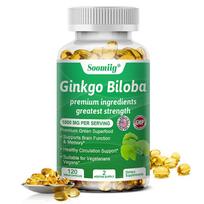 Ginkgo Biloba ekstraktas 1000 mg, 120 kapsulių - Be glitimo ir be GMO 120 Capsules