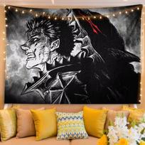 Berserk Anime Tapestry Wall Hanging Manga Art Wall Decor for Bedroom Dorm Living Room Home Decoration 74x94cm(29x37in)