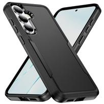 Dvisluoksnis apsauginis dėklas, skirtas Samsung Galaxy A17 5G A57 A37 A16 A26 A36 A56 A55 A35 A15 A14 A54 A 57 17 Smūgiams atsparus dangtelis Galaxy A26 5G juoda