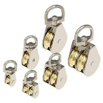 1 vnt. 43/58/86 mm Vienas/Dvigubas Ratukas Metalinis Skriemulys Cinko Lydinio Skriemulys Kėlimo Blokas ir Takelažas Kėlimo Ratukas Mini Dvigubas Skriemulys Moving-Single-43mm