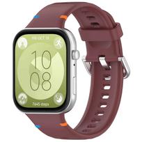 Originalus silikoninis dirželis Huawei Watch Fit 4 Fit 4pro išmaniajam laikrodžiui Sportinis apyrankės pakeitimas Huawei Fit 3 Huawei Fit 4Pro vyno raudonos spalvos