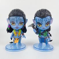 2 vnt. Avataras: Vandens kelias Jake'as Sully Neytiri Q versijos veiksmo figūrėlių rinkinys PVC žaislai filmų gerbėjams Dovana Namų stalo dekoras Veiksmo ir žaislinės figūrėlės 12cm