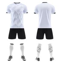 Futbolo aprangos komplektas Greitai džiūstanti futbolo marškinėlė Žaidimo marškinėlė, Sublimacija spausdinta marškinėlė T-shirt 16 balta
