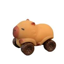 Capybara Car Decompress Cute Funny Toy Capybara Kneadle Stretch-relief Toy Creative Cartoon Soft Mochi Stress Relief Doll Gift orange