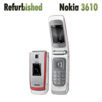 Atnaujintas atrakintas originalus Nokia 3610 sulankstomas mobilusis telefonas su 1 SIM kortele No charger raudona