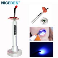 NICEDEN Dantų kietinimo šviesa Belaidė LED lempa 5W Mėlyna UV Dantų gydymo aparatas Metalinė rankena Dantistas Ultravioletinė šviesa sidabras
