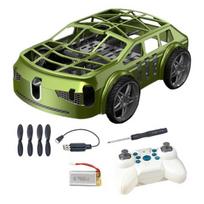 2-in-1 nuotolinio valdymo dronas automobilis žaislas Mini RC skraidantis automobilis su LED žiburiais Lengvai skraidantis vaikams nuotolinio valdymo kvadrokopteris žaislas One Battery