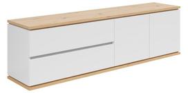 Televizoriaus spintelė Yamael, balta sp./artisan oak, 42 cm x 184 cm x 54 cm