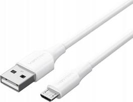 Laidas Vention CTIWH, USB Type A/Micro USB-B, 200 cm, balta sp.