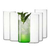 Itin lengvas kokteilių taurės, Aukštos taurės, Long Drink, Rinkinys iš 6 vnt. 350-400ml
