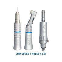NICEDEN Dantų Handpiece Mažas Greitis Išorinis Vandens Srove Oro Variklis Handpiece Rinkinys Full Set 4 Holes gray