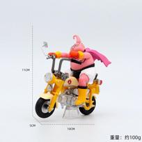 Dragon Ball Z Son Goku ir Master Roshi Motociklo Figūrėlės Darbalaukio Automobilio Dekoracija Mielos Kolekcionuojamos Modelinės Žaislinės Tinka Anime Gerbėjų Kolekcijai Dovanos 11cm-13cm rožinė