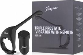 Prostatos vibratorius Teazers trigubas nuotoliniu būdu valdomas reguliuojamas penio žiedas