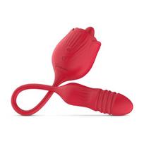 Vibratorius stumiantis laižantis liežuvis Teazers Rose