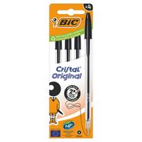 Bic Cristal Original rašiklis, juodas, 4 vnt.