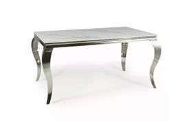 Stalas Signal meble Prince Ceramic, sidabrinis
