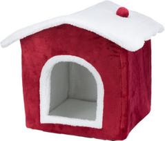 Guolis-namelis Trixie Nevio Xmas, baltas/raudonas, 35x45x38 cm