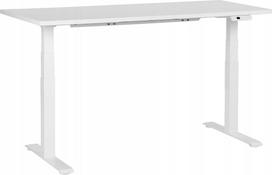 Kompiuterio stalas reguliuojamo aukščio Beliani Destin III Electric, 160 cm x 72 cm, 74 - 119 cm, balta sp.