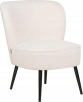Kėdė Beliani Voss Boucle, balta sp., 52 cm x 60 cm x 76 cm