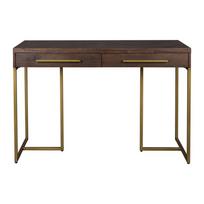 Tamsios natūralios spalvos konsolinis staliukas su akacijos dekoru 45x120 cm Class – Dutchbone