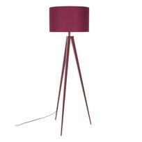 Bordo spalvos pastatomas šviestuvas (aukštis 157 cm) su tekstiliniu gaubtu Tripod – Zuiver