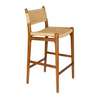Natūralios spalvos iš buko masyvo baro taburetė (sėdynės aukštis 67,5 cm) Cecile – Dutchbone