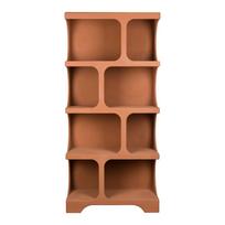 Terakotos spalvos knygų spinta 85x180x37 cm Dundee – Dutchbone