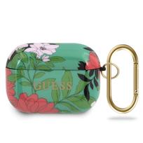 Guess GUACAPTPUBKFL01 AirPods Pro dėklas, žalios spalvos, N.1 Flower Collection