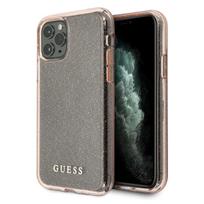 Guess GUHCN65PCGLPI Apple iPhone 11 Pro Max rožinės spalvos hard dėklas Glitter