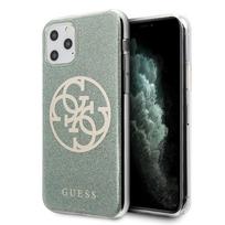 Guess Circle Glitter 4G – dėklas skirtas  iPhone 11 Pro Max khaki