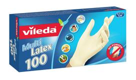 Vileda Multi Latex 100 Vienkartinės pirštinės Rusvai gelsvas Lateksas 100 vnt