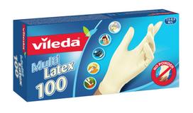 Vileda Multi Latex 100 Vienkartinės pirštinės Rusvai gelsvas Lateksas 100 vnt