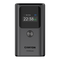 CANYON power bank OnPower 130 TFT 10000 mAh PD30W Dark Grey