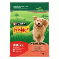Sausas šunų ėdalas FRISKIES Active su jautiena, 3 kg