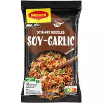 MAGGI Greitai paruošiami kepti makaronai su Sojos ir česnakų padažu 185g