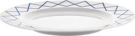 Alessi Pietų lėkštė La Bella Tavola 27 cm, su mėlynu raštu
