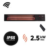 Infraraudonųjų spindulių šildytuvas Sunred Triangle Dark Smart Wall 2500, PRO25W-SMART, 2.5 kW, Juoda sp.
