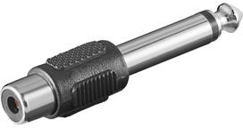 Adapteris Goobay, Audio jack/6.35 mm, sidabro sp./pilka sp.