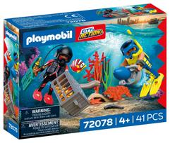 PLAYMOBIL  Police Diver with Treasure 72078