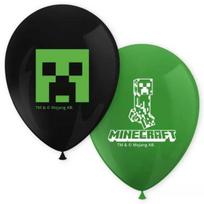 Minecraft: Creeper balionų rinkinys - 8 vnt.