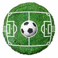 Futbolo rašto folijos balionas – apvalus, 36 cm, supakuotas