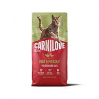 CARNILOVE Active Duck&Pheasant Sterilised sausas pašaras katėms su antiena ir fazaniena, 6 kg
