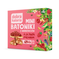 Dobra Kaloria Mini Cashew Bars su aviečių pyrago skonio - 6x17 g