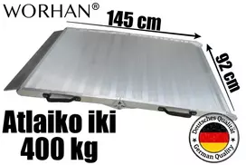 Didelės apkrovos sulankstoma rampa motociklams - 145 cm (HR145)