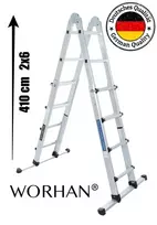 Daugiafunkcinės Teleskopinės Kopėčios su Stabilizatoriumi 410 cm (LG4)