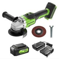 Kampinis šlifuoklis Greenworks GD24AGK4, 24 V, su akumuliatoriumi