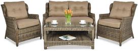 Lauko baldų komplektas TRIVENTO 2, Brown