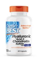 DOCTOR'S BEST hialurono rūgštis + chondroitino sulfatas su BioCell kolagenu - 60 kapsulių